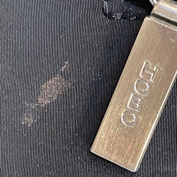 Hobo crossbody bag in black with silver tone hardware, 9 x 6.5 - Picture 11 of 11